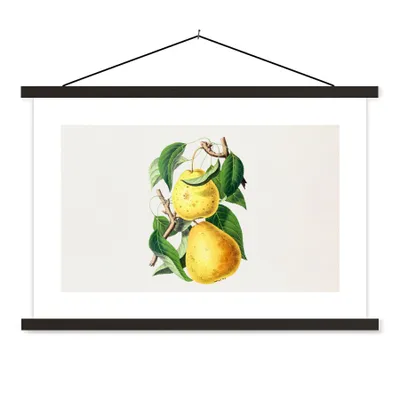 Produktbild von MuchoWow® Textilposter Birnen - Obst - Gesund 150x100 cm mit schwarzem Rahmen - Schlafzimmer
