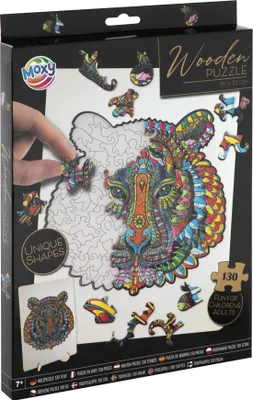 Produktbild von Holzpuzzle Tiger 130 Teile Tierpuzzle für Kinder und Erwachsene