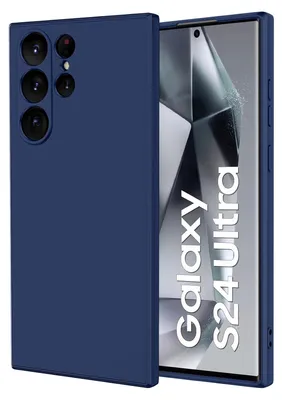 Image de Etui pour Samsung Galaxy S24 Silicone liquide ultra souple, étui antichoc en caoutchouc bleu