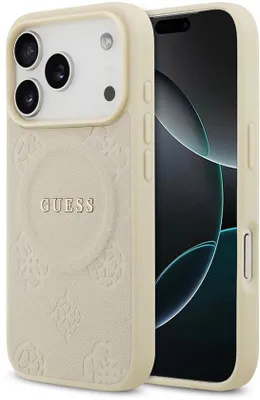 Zdjęcie produktu dla Etui Guess na tył telefonu Apple iPhone 17 Pro w kolorze beżowym