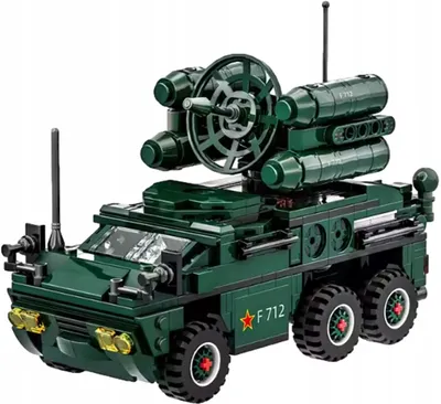 Immagine prodotto di Lolex | Camion giocattolo da costruzione - 485 pezzi - 13,4 X 19,2 X 8 Cm - Giocattolo militare - Sistema di difesa aerea