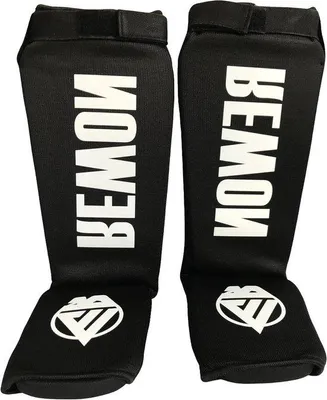 Produktbild von Famanu Schienbeinschützer für Kickboxen und Muay Thai - Schwarz