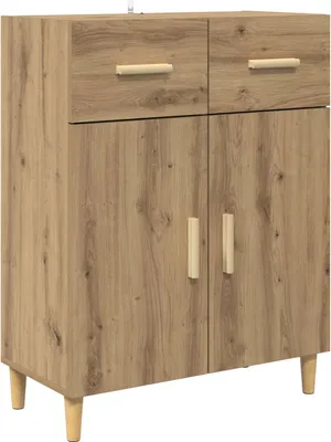 Produktbild von Sideboard Artisan-Eiche 34 x 69,5 x 89 cm Holzwerkstoff