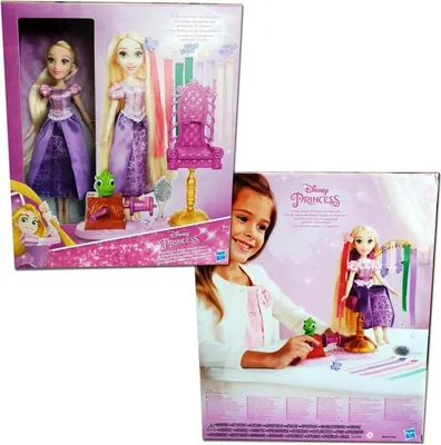 Produktbild von Hasbro B6837 Disney Princess Prinzessin Rapunzel fantastischer Frisierspaß Puppe