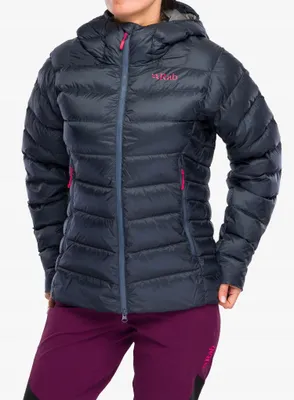 Obrázek produktu pro Dámská péřová treková bunda Rab Electron Pro Hoody Women, černá, velikost 14_L