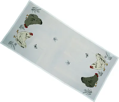 Produktbild von Tischdecke Tischläufer Stickerei Hühner Schmetterlinge Ostern 40 x 85 cm