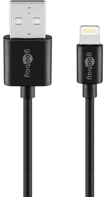Immagine prodotto di goobay Cavo di ricarica e sincronizzazione USB Cavo Mfi per Apple iPhone/iPad nero 1 m