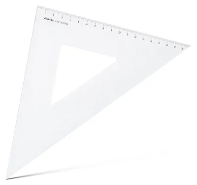 Productafbeelding van Aristo AR4519, driehoek, 45° (katheten 190 mm, hypotenusa 269 mm, slijtvaste diepdruk)