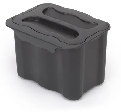 Zdjęcie produktu dla Emuca Pojemnik do recyklingu Recycle 1x5 litrów, mocowanie na drzwiach, Plastik, Szary antracytowy
