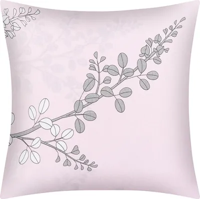 Obrázok produktu pre Bavlnený vankúš - 40x40 cm - ružový, sivý