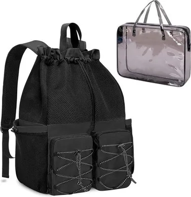 Produktbild von Famanu Strandrucksack mit wasserdichter Tasche - 46 x 38 x 18 cm