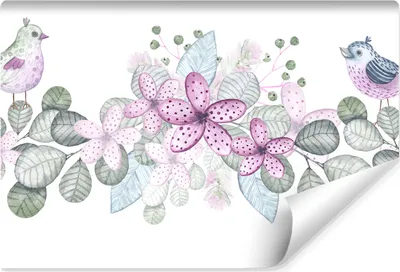 Produktbild von Muralo XXL Vlies FOTOTAPETE Aquarell VoeGEL Blumen Natur (B) 360 cm x (H) 240 cm Tapete Wandtapete WOHNZIMMER SCHLAFZIMMER 4868