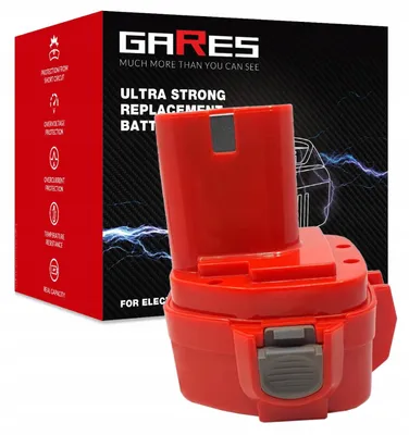 Obrázek produktu pro GARES Akumulátor Baterie pro elektronářadí Makita 6317DWDE 6914D VR251DWDE | 12 V 3Ah | Výkonné články High-Performance Premium náhrada | Vysoký výkon a odolnost |