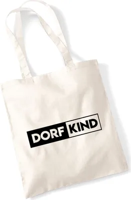 Produktbild von Huuraa Jutebeutel Dorfkind Modern 10 Liter Natural Baumwolle Tasche Geschenkidee