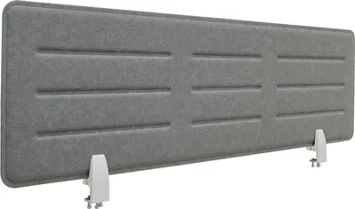 Produktbild von SVITA Schreibtisch Sichtschutz Trennwand 118x34cm (BxH) Büro Office Akustikschutz Klemmbefestigung zum Aufstellen Grau