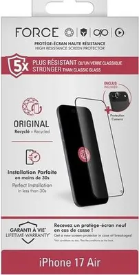 Obrázek produktu pro FORCE GLASS Ochranná fólie na displej + objektiv FGOG 2,5D – iPhone Air