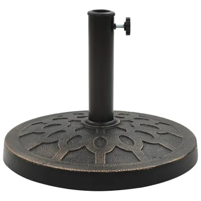 Immagine prodotto di Base dell'ombrellone rotonda 13 kg in poliresina bronzo