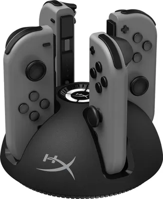 Obrázok produktu pre HyperX ChargePlay Quad, Nintendo Switch, Nabíjací stojan, Čierna, 2 m, Nintendo, Čína