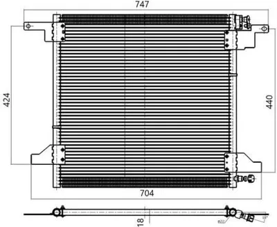 Immagine prodotto di MAHLE AC 259 001S Condensatore climatizzatore Condensatore climatizzatore adatto per MERCEDES-BENZ Classe M (W163)