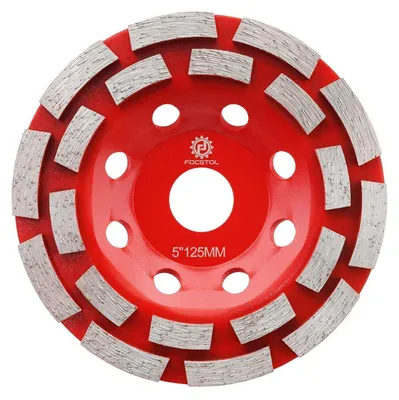 Produktbild von Diamant Schleiftopf 125mm Doppelreihe für Beton Granit Marmor Mauerwerk 22,23mm Bohrung