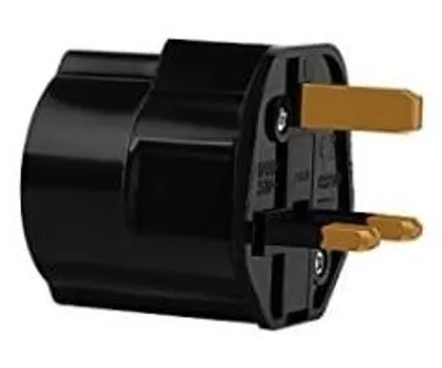 Produktbild von Steckdosenadapter EU auf UK Schwarz