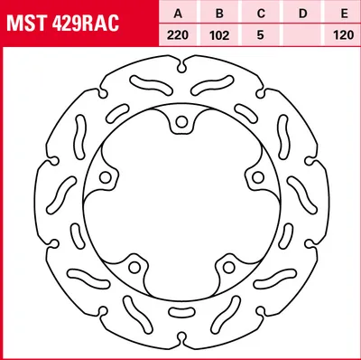 Produktbild von TRW Bremsscheibe Sportiv starr MST429RAC RSV4 1000 R RK