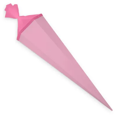 Produktbild von itenga Bastelschultüte mit Verschluss ROSA 6eckig 85cm