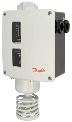 Produktbild von DANFOSS Raumthermostat RT103 für Industrie & Außenbereiche, 400V, Regelbereich 10-45°C, IP66