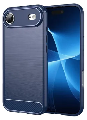 Produktbild von Techsuit - Carbon-Silikonhülle für iPhone 17 Air - blau