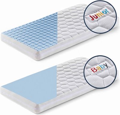 Betten-ABC Mini-Duo  Baby-/Kindermatratze mit Baby- und Kleinkindseite, Bezug waschbar, Größe: 80x160