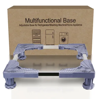 Produktbild von Verstellbarer Unterbau für Kühlschrank und Waschmaschine, 43,2 - 61 cm, mit 4 stabilen Füßen