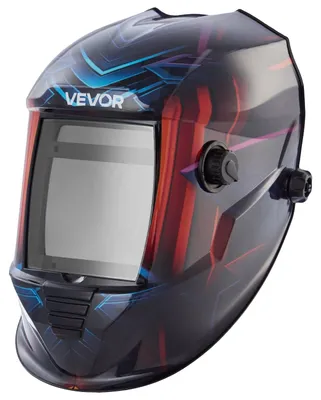 Image de VEVOR Casque de soudage automatique, True Color, 100 x 80 mm, masque de soudage à énergie solaire avec 4 capteurs d'arc, DIN 4/5-9/9-13 pour le soudage TIG, MIG & ARC, le coupage, le meulage - Série METIS