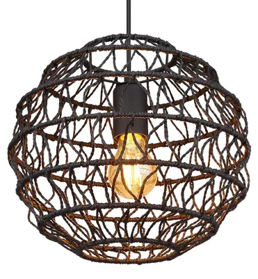 Produktbild von Pendelleuchte, Metall, schwarz, E27, H 120 cm
