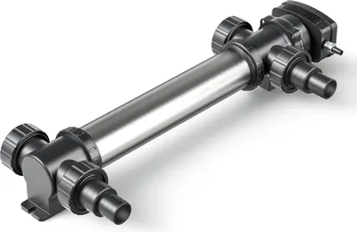 Image de SunSun CUV-755 Stérilisateur Clarificateur bassins/étang - débit max. 8000 l/h - avec Lampe rayons UV-C 55 W + Boîtier inox - pour Poissons et plantes aquatiques - Cours d’eau en hélice