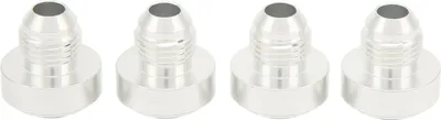 Productafbeelding van 4 stuks AN6 schroefdraad van billet-aluminiumlegering, 9/16-18 inch diameter, 6AN-draad, vervangende inlasnippels