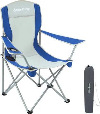Immagine prodotto di Sedia pieghevole da campeggio KING CAMP con braccioli in acciaio - blu
