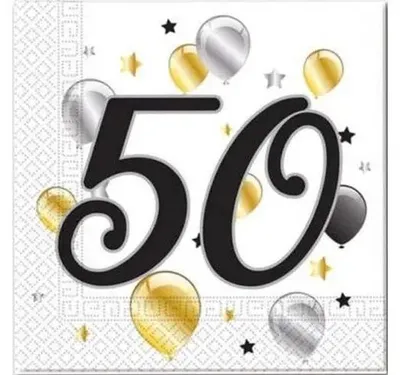 Obrázok produktu pre Papierové obrúsky Balloons 50, 33 x 33 cm, 20 ks – Godan