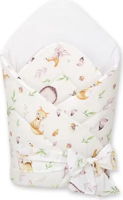 Produktbild von Babytragetuch mit 2-in-1-Bindung, versteift und weich - Walddelikatesse