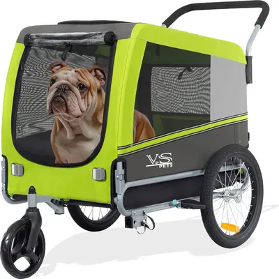 Produktbild von Tiggo VS Pet Large Hundefahrradanhänger + Jogger 2 in 1 Hundeanhänger Hundetransporter Fahrradanhänger