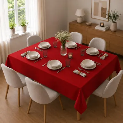 Produktbild von Tischdecke 130 x 170 cm für Küche & Esstisch in Dunkelrot