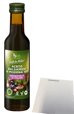 Produktbild von biozentrale Aceto Balsamico di Modena (250ml Flasche) + usy Block