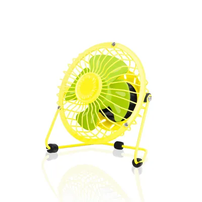 Obrázek produktu pro USB mini ventilátor - citron (žlutý, 13,5 cm, 0,5 W)
