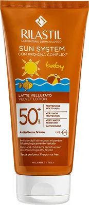 Produktbild von Rilastil Sun System Baby Lotion Samt Spf50 200ml