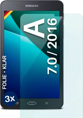 Produktbild von moex® 3x Schutzfolie kompatibel mit Samsung Galaxy Tab A 7.0 2016 - Displayschutzfolie dünn Folie, Klar