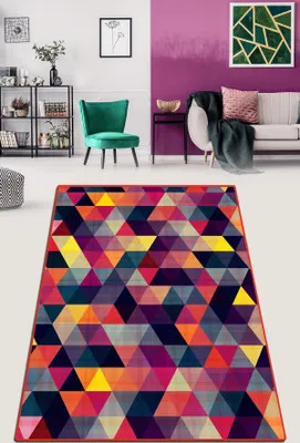 Produktbild von Conceptum Hypnose, Bunt- Bunt DjtCHL, Bunt, Teppichläufer, 80 x 150 cm, 50% Samtgewebe / 50% Polyester