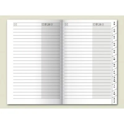 Produktbild von BRUNNEN Adress-Registerheft | 65×101 mm, Karton, weiß