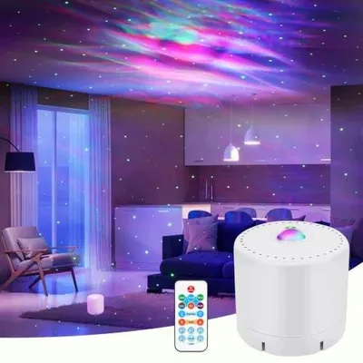 Zdjęcie produktu dla Projektor gwiazd galaxy lampka nocna LED pilot timer dzieci dorosłych