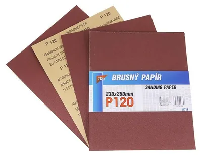 Obrázek produktu pro Papír brusný 230x280mm P120 10ks 21719