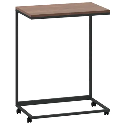 Immagine prodotto di Tavolino con Ruote Nero 55x35x70 cm in Legno Multistrato