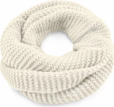 Produktbild von Damen Loopschal Strickschal Schlauchschal Winterschal einfarbig Neverless® creme unisize